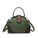 Women’s Retro Embossed Crossbody Bag – Casual PU Shoulder Handbag