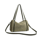 Women’s Retro Suede Tote Bag – Large Capacity PU Leather Crossbody Handbag