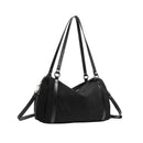 Women’s Retro Suede Tote Bag – Large Capacity PU Leather Crossbody Handbag
