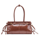 Women’s Vintage PU Leather Underarm Bag – Casual Handheld Shoulder Bag