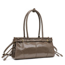 Women’s Vintage PU Leather Underarm Bag – Casual Handheld Shoulder Bag