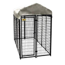 4 ft. x 8 ft. x 6 ft. Welded Wire Dog Fence Kennel Kit
