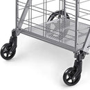 Shopping Cart with Wheels, Metal Grocery Cart with Wheels, Shopping Carts For Groceries