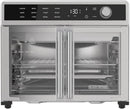 Air Fryer Toaster Oven Combo, 12 in 1 Countertop Convection Oven Cooks Food Fast, Fits a Whole Pizza or 6 Toast Slices, French Doors with Stainless Steel Finish.