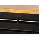 Heavy Duty 61 in. W x 23 in. D 15-Drawer Mobile Workbench with Solid Wood Top