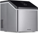 Clear Ice Cube Maker Machine 40 lbs. of Ice in 24 Hours, Portable Design in Stainless Steel