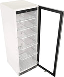 22" Wide 10.1 Cu. Ft. Commercial Beverage Merchandiser – Stainless Steel, Temp Alarm, Reversible Door