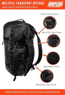 Ultimate Adventure Bag -1680D Heavy Duty Waterproof Travel Duffel Bags for Camping, Motorcycle Dry Bag, Waterproof Bags for Boating, Waterproof Duffle Backpack,Tactical Duffle Bag
