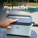 Wi-Fi Automatic Robotic Pool Vacuum Cleaner, Always Cleaning, Never Charging, with Wall Climbing Scrubber Brush, Ideal for In-Ground Pools up to 50 FT in Length